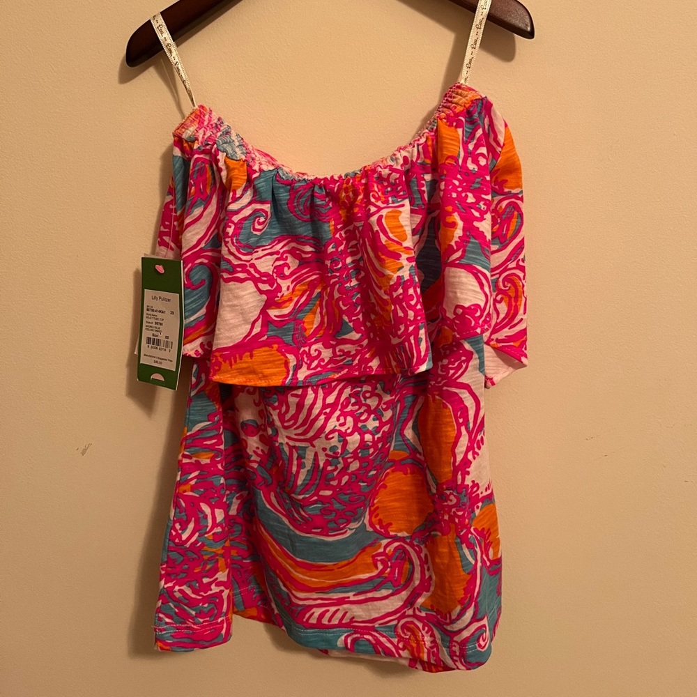 NWT Lilly Pulitzer Strapless Shirt XS